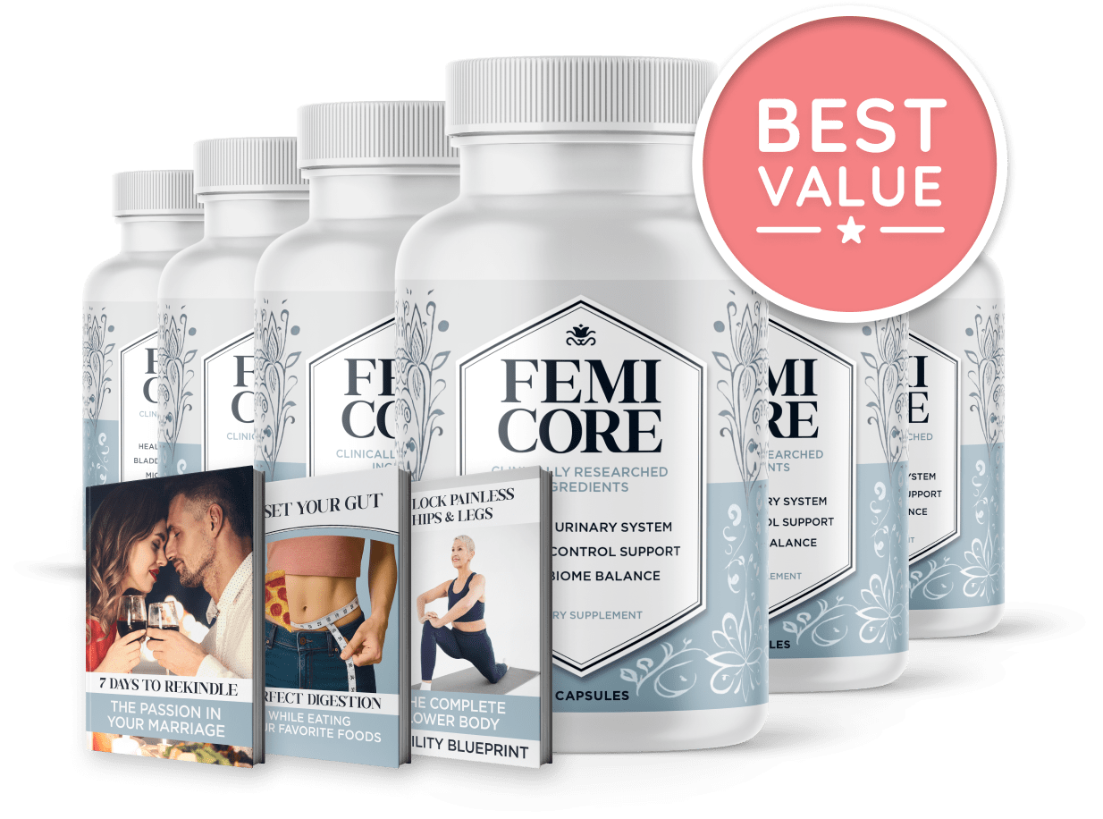 FemiCore - 6 Bottle Bundle with Free Bonuses - Best Value